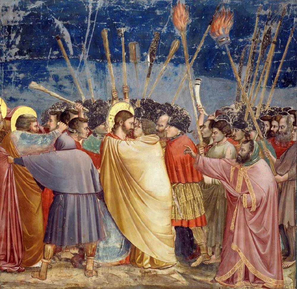 乔托湿壁画《犹大之吻》图赏